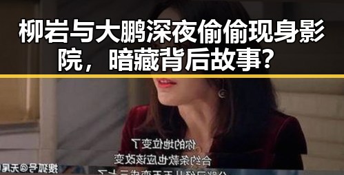 柳岩与大鹏深夜偷偷现身影院，暗藏背后故事？